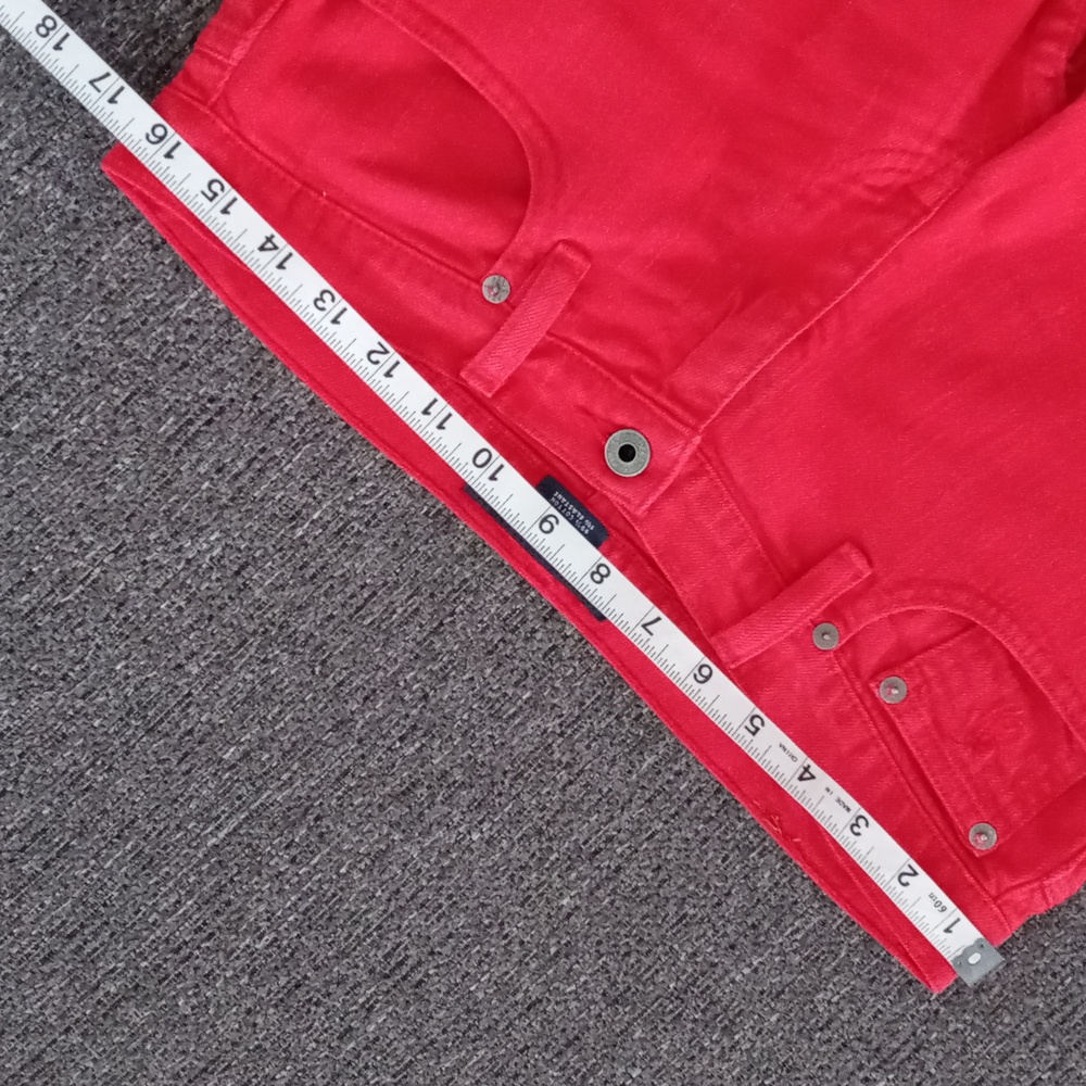 💋Ralph Lauren Sport💋 - Red Stretch Denim Short - Picture 9 of 13